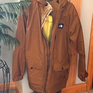 The North Face Brown Performance Jacket Durable Canvas